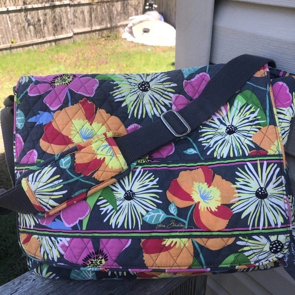 Vera Bradley Stylish Laptop Messenger Bag